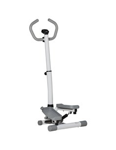 HOMCOM Adjustable Twist Stepper with LCD Screen, White A90-279WT