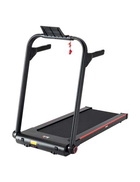 HOMCOM 750W Folding Treadmill, 1-14km/h Electric Running Machine w/ Wheels, Safety Button, LED Monitor for Jogging Fitness Exerc - pic 72123 | FastDaddyshop