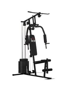 HOMCOM Multifunction Home Gym Machine, with 45kg Weight Stacks, for Strength Training A91-176