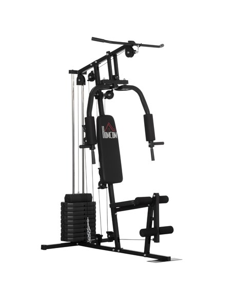 HOMCOM Multifunction Home Gym Machine, with 45kg Weight Stacks, for Strength Training A91-176 - pic 72169 | FastDaddyshop