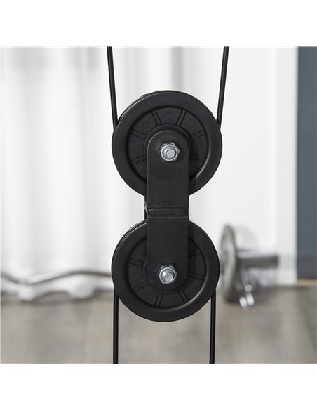 HOMCOM Multi Gym with Weights, Multifunction Home Gym Machine with 66kg Weight Stack for Full Body Workout and Strength Training - pic 72204 | FastDaddyshop