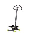 HOMCOM Adjustable Stepper Aerobic Ab Exercise Fitness Workout Machine with LCD Screen & Handlebars, Grey A90-263GY