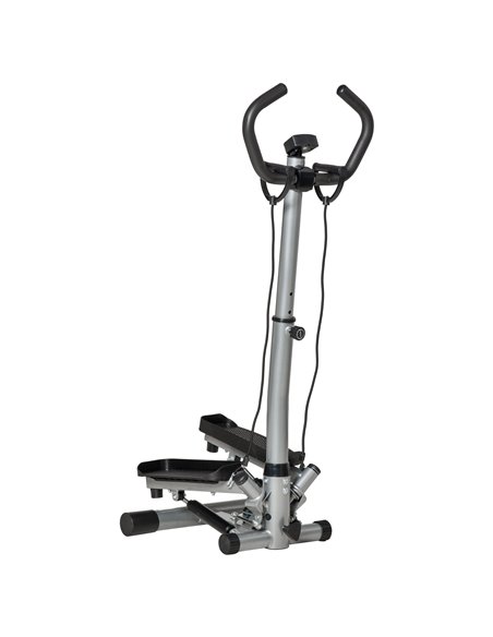 HOMCOM Adjustable Twist Stepper Fitness Step Machine, Silver and Black A90-279V01SR - pic 72241 | FastDaddyshop