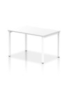 Dynamic Evolve Plus 1200mm Single Starter Office Bench Desk White Top White Frame BE116