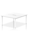 Dynamic Evolve Plus 1400mm B2B 2 Person Office Bench Desk White Top White Frame BE151