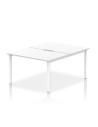 Dynamic Evolve Plus 1200mm B2B 2 Person Office Bench Desk White Top White Frame BE156