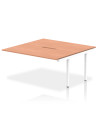 Dynamic Evolve Plus 1600mm B2B Office Bench Desk Ext Kit Beech Top White Frame BE188