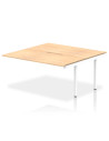 Dynamic Evolve Plus 1600mm B2B Office Bench Desk Ext Kit Maple Top White Frame BE189