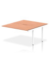 Dynamic Evolve Plus 1400mm B2B Office Bench Desk Ext Kit Beech Top White Frame BE193