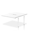 Dynamic Evolve Plus 1200mm B2B Office Bench Desk Ext Kit White Top White Frame BE196