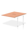Dynamic Evolve Plus 1200mm B2B Office Bench Desk Ext Kit Beech Top White Frame BE198