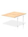 Dynamic Evolve Plus 1200mm B2B Office Bench Desk Ext Kit Maple Top White Frame BE199