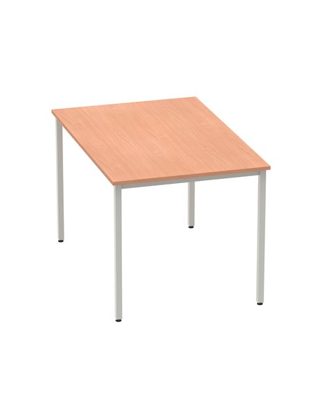 Dynamic Impulse 1200mm Straight Writing Desk Table Beech Top Silver Box Frame Leg BF00102 - pic 72630 | FastDaddyshop
