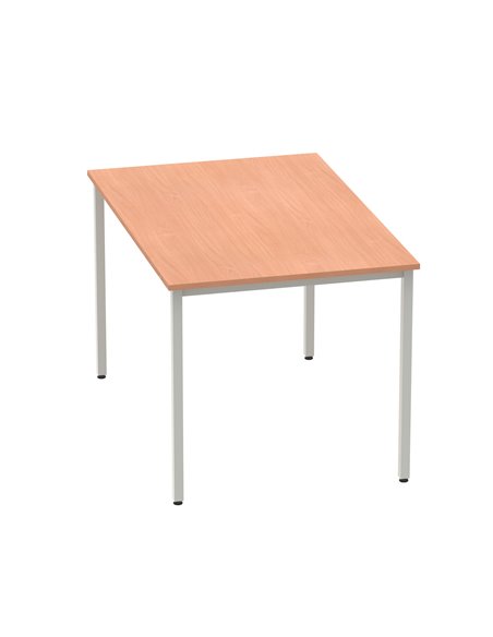 Dynamic Impulse 1200mm Straight Writing Desk Table Beech Top Silver Box Frame Leg BF00102 - pic 72634 | FastDaddyshop