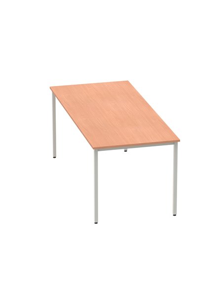 Dynamic Impulse 1800mm Straight Writing Desk Table Beech Top Silver Box Frame Leg BF00105 - pic 72650 | FastDaddyshop