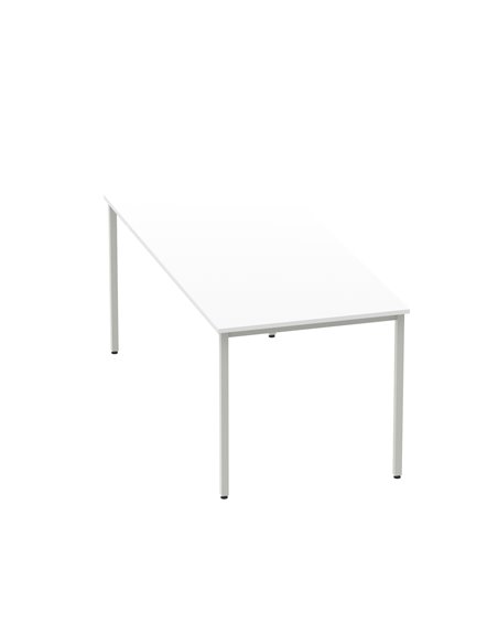 Dynamic Impulse 1800mm Straight Writing Desk Table White Top Silver Box Frame Leg BF00118 - pic 72678 | FastDaddyshop