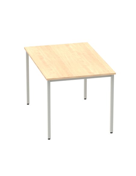 Dynamic Impulse 1200mm Straight Writing Desk Table Maple Top Silver Box Frame Leg BF00154 - pic 72762 | FastDaddyshop