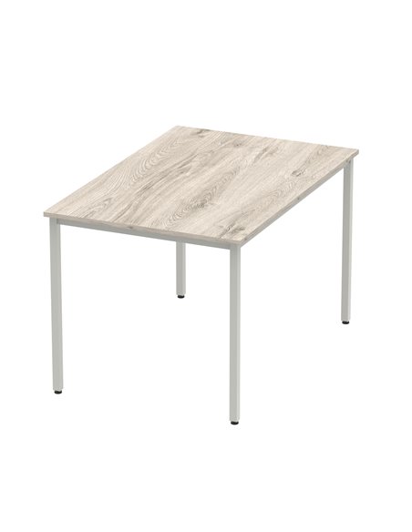 Dynamic Impulse 1200mm Straight Writing Desk Table Grey Oak Top Silver Box Frame Leg I003260 - pic 72841 | FastDaddyshop