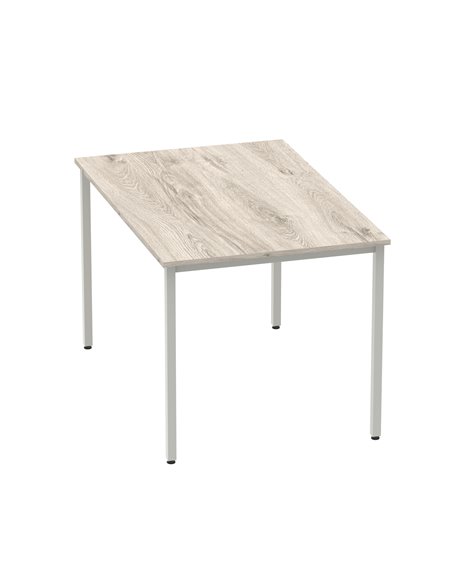 Dynamic Impulse 1200mm Straight Writing Desk Table Grey Oak Top Silver Box Frame Leg I003260 - pic 72842 | FastDaddyshop