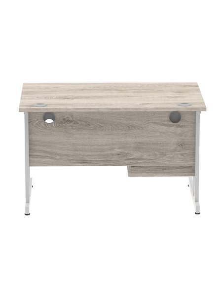 Dynamic Impulse 1200 x 800mm Straight Office Desk Grey Oak Top Cantilever 1 x 2 Drawer Fixed Pedestal I003436 - pic 73448 | FastDaddyshop