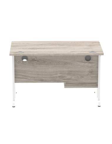 Dynamic Impulse 1200 x 800mm Straight Office Desk Grey Oak Top Cantilever 1 x 2 Drawer Fixed Pedestal I003446