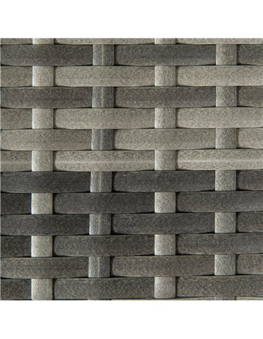 Outsunny Outdoor Coffee Table, Garden PE Rattan Side Table with Plastic Board Under the Full Woven Table Top and X-Shape Support
