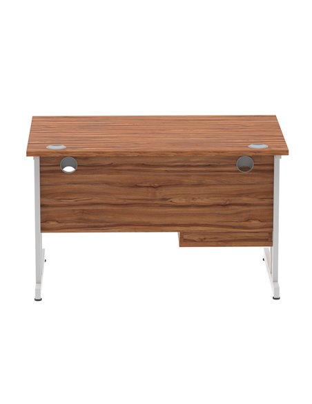 Dynamic Impulse 1200 x 800mm Straight Office Desk Walnut Top Cantilever 1 x 2 Drawer Fixed Pedestal MI001919 - pic 74220 | FastDaddyshop