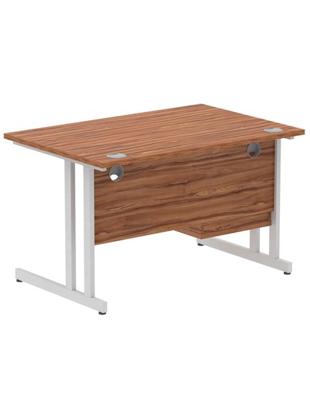 Dynamic Impulse 1200 x 800mm Straight Office Desk Walnut Top Cantilever 1 x 2 Drawer Fixed Pedestal MI001919 - pic 74221 | FastDaddyshop