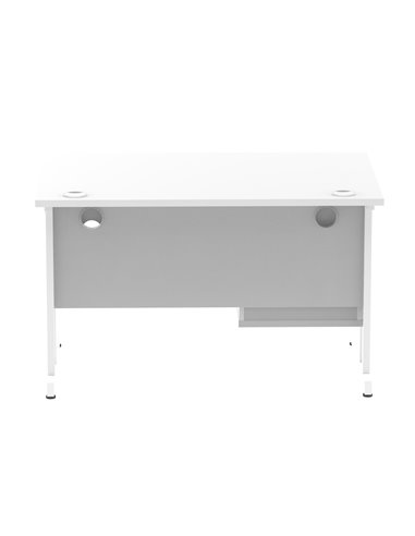 Dynamic Impulse 1200 x 800mm Straight Office Desk White Top Cantilever 1 x 2 Drawer Fixed Pedestal MI002209