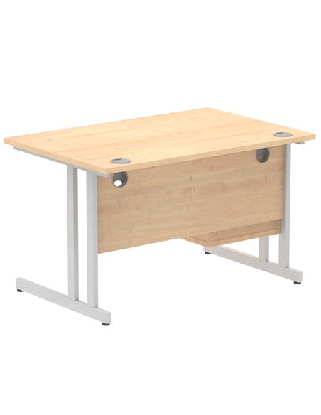 Dynamic Impulse 1200 x 800mm Straight Office Desk Maple Top Cantilever 1 x 2 Drawer Fixed Pedestal MI002431 - pic 74509 | FastDaddyshop