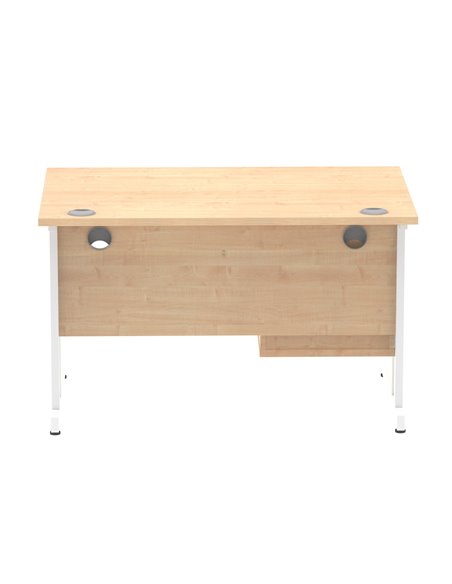 Dynamic Impulse 1200 x 800mm Straight Office Desk Maple Top Cantilever 1 x 2 Drawer Fixed Pedestal MI002435 - pic 74528 | FastDaddyshop
