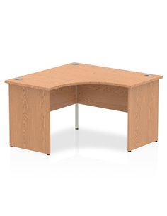 Dynamic Impulse 1200mm Corner Office Desk Oak Top Panel End Leg I000841