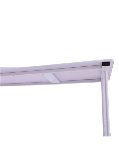 HOMCOM Corner Computer Desk Home Office L-Shaped  Study PC Table Furniture Writing Workstation (White)