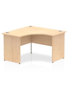 Dynamic Impulse 1200mm Corner Office Desk Maple Top Panel End Leg MI000450