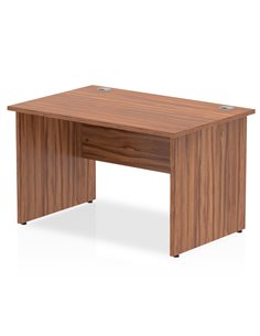 Dynamic Impulse 1200 x 800mm Straight Office Desk Walnut Top Panel End Leg I000415