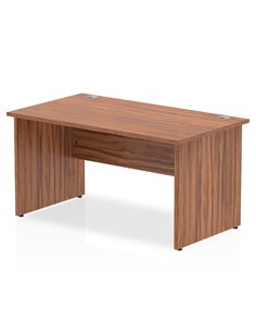 Dynamic Impulse 1400 x 800mm Straight Office Desk Walnut Top Panel End Leg I000416