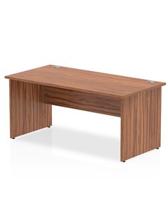Dynamic Impulse 1600 x 800mm Straight Office Desk Walnut Top Panel End Leg I000417