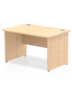 Dynamic Impulse 1200 x 800mm Straight Office Desk Maple Top Panel End Leg I000437