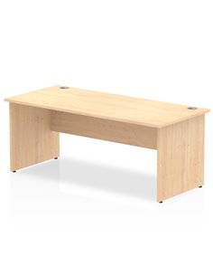 Dynamic Impulse 1800 x 800mm Straight Office Desk Maple Top Panel End Leg I000440