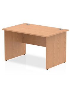 Dynamic Impulse 1200 x 800mm Straight Office Desk Oak Top Panel End Leg I000828
