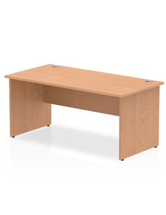 Dynamic Impulse 1600 x 800mm Straight Office Desk Oak Top Panel End Leg I000830