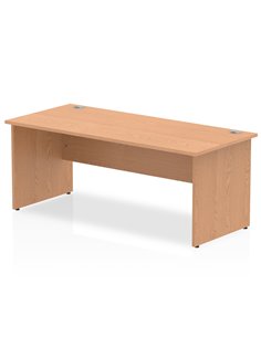 Dynamic Impulse 1800 x 800mm Straight Office Desk Oak Top Panel End Leg I000831