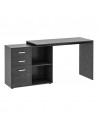 Homcom Computer Desk with Drawer Shelf File Cabinet, Black