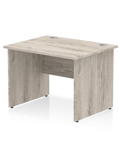 Dynamic Impulse 1000 x 800mm Straight Office Desk Grey Oak Top Panel End Leg I003083