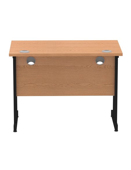 Dynamic Impulse 1000 x 600mm Straight Office Desk Oak Top Black Cantilever Leg I004301 - pic 75862 | FastDaddyshop