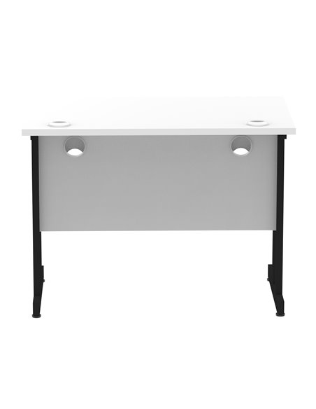 Dynamic Impulse 1000 x 600mm Straight Office Desk White Top Black Cantilever Leg I004303 - pic 75878 | FastDaddyshop