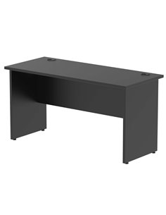 Dynamic Impulse 1400 x 600mm Straight Office Desk Black Top Panel End Leg I004972