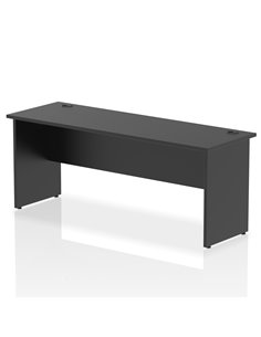 Dynamic Impulse 1800 x 600mm Straight Office Desk Black Top Panel End Leg I004976