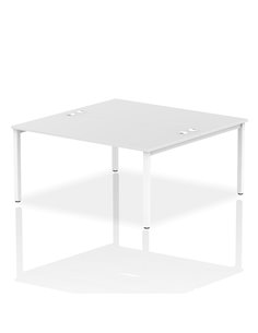 Dynamic Impulse Bench B2B 2 Person 1600 White Frame Office Bench Desk White IB00135