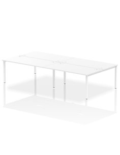 Dynamic Impulse Bench B2B 4 Person 1600 White Frame Office Bench Desk White IB00171
